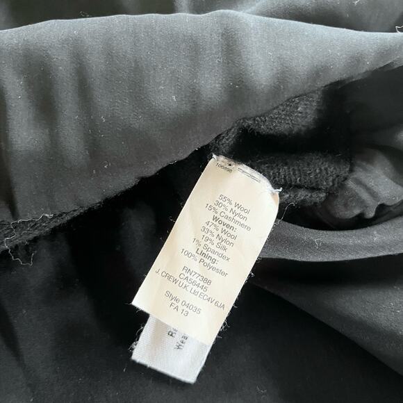 J.CREW Women's Sweater Wool Cashmere Blend Woven Colorblock Sz Small - Picture 6 of 9